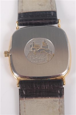 Lot 485 - A gent's gold plated Omega DeVille quartz...