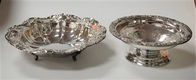 Lot 285 - A silver plated table bowl, in the Victorian...