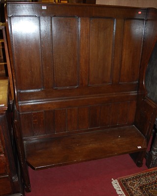 Lot 1193 - An unusual joined, planked and four panelled...