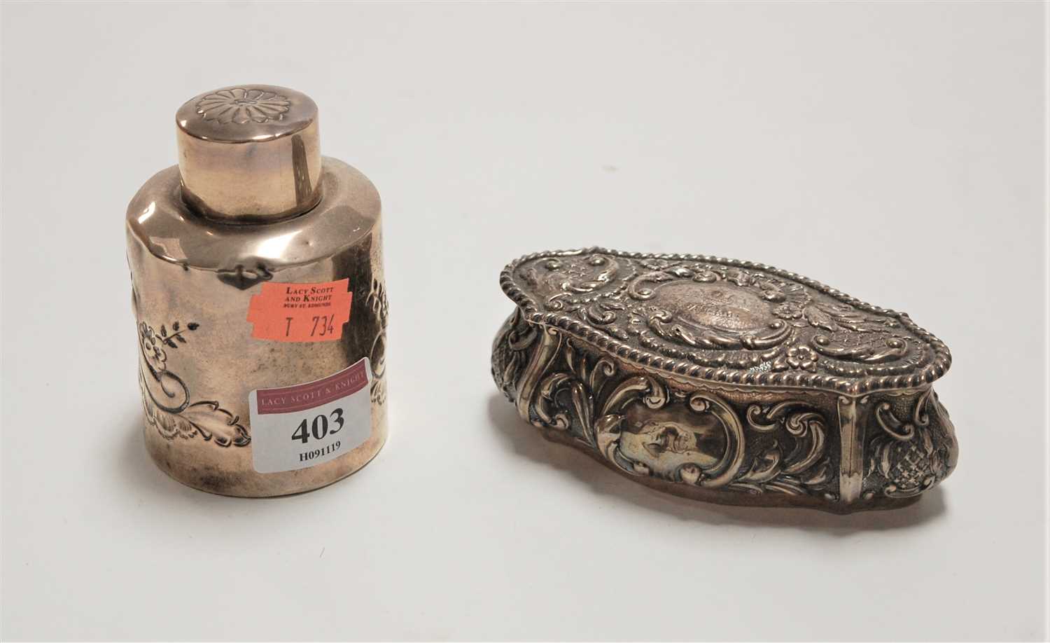 Lot 403 - A late Victorian silver tea canister, of...