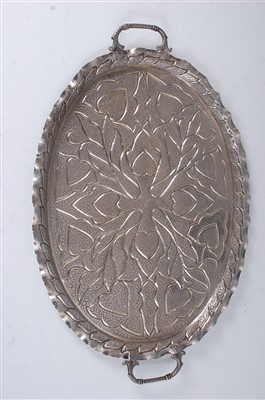 Lot 2340 - A circa 1900 Indo-Persian silver twin handled...