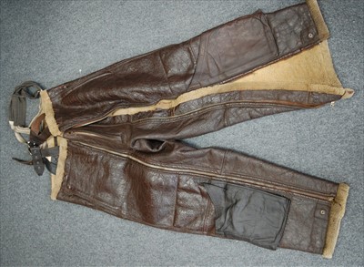 Lot 229 - A WW II American A-3 brown leather flying jacket