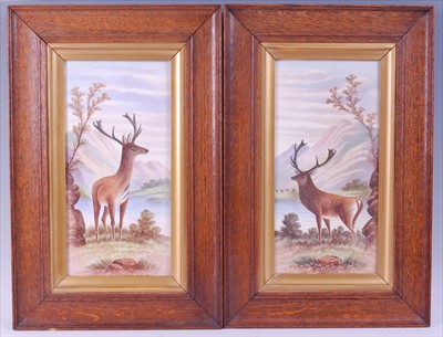 Lot 539 - A pair of ceramic plaques