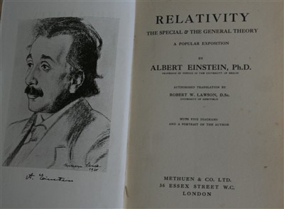 Lot 2006 - EINSTEIN, Albert. Ph.D. Relativity, the...