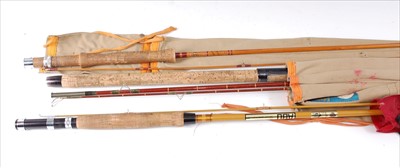 Lot 510 - An Edgar Sealey The General Practitioner 9' two piece split cane fly rod