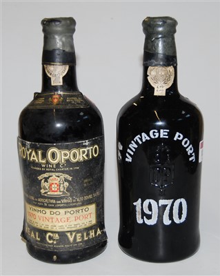 Lot 1283 - Royal Oporto, 1970 vintage port, two bottles