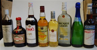Lot 1419 - Mixed lot, to include Drambuie, 70cl, 40%, one...