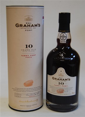 Lot 1284 - Graham's 10 year old tawny port, one bottle in...