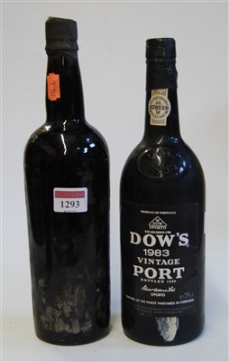 Lot 1293 - Fonseca, 1977 vintage port, one bottle; and...