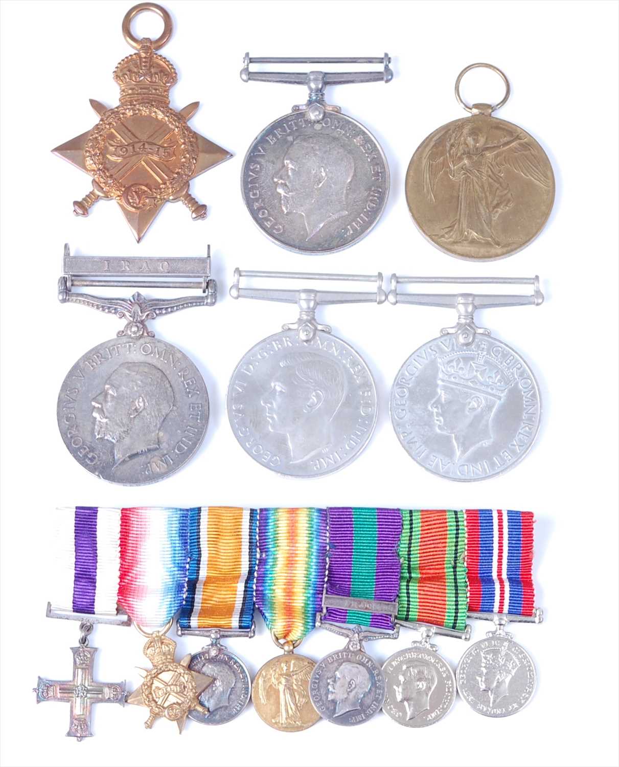 Lot 2 - A family group of medals to include