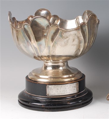 Lot 2075 - An Edwardian silver pedestal fruit bowl, of...