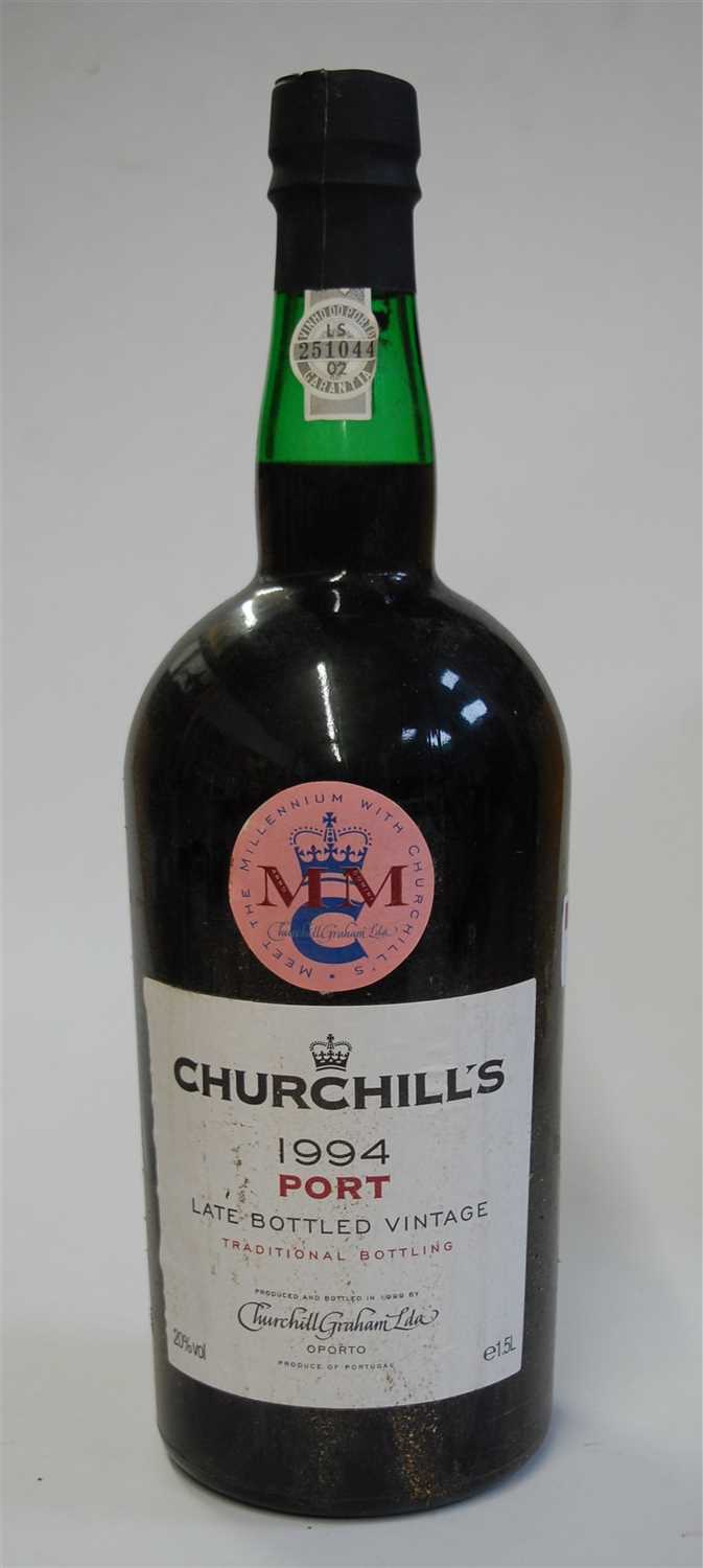 Lot 1298 - Churchill's, 1994 LBV port, one magnum