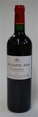 Lot 1057 - Clos Sainte Anne, 2016, Pomerol, six bottles (OB)