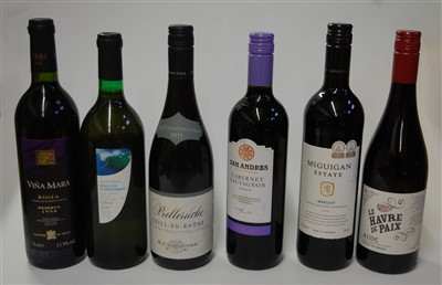 Lot 1065 - Assorted table wines, to include Gran Vendema,...