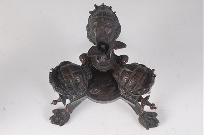 Lot 2295 - A 19th century French Empire style bronze...