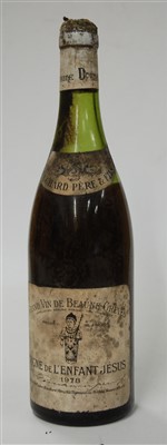 Lot 1075 - Vigne de L'Enfant Jesus, 1978, Bouchard Pére...