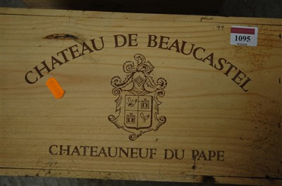 Lot 1095 - Château de Beaucastel, 1999, Châteauneuf du...