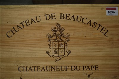 Lot 1096 - Château de Beaucastel, 2001, Châteauneuf du...