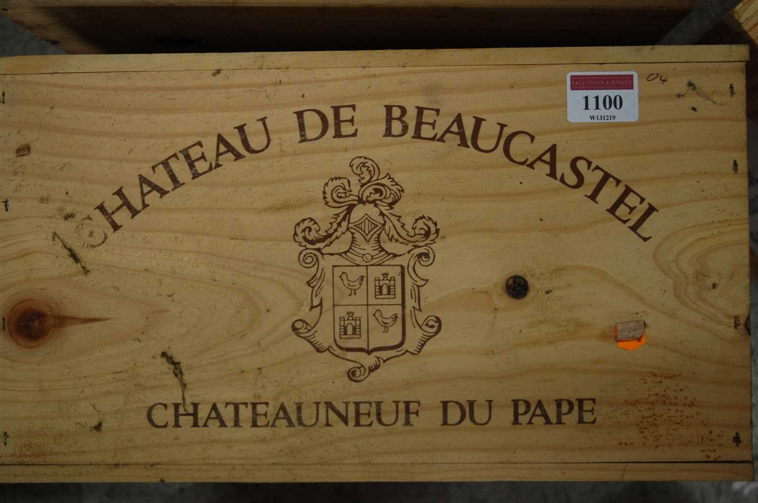 Lot 1100 - Château de Beaucastel, 2004, Châteauneuf du...