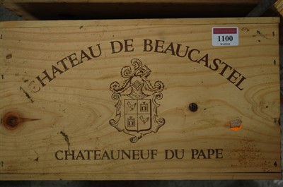 Lot 1100 - Château de Beaucastel, 2004, Châteauneuf du...