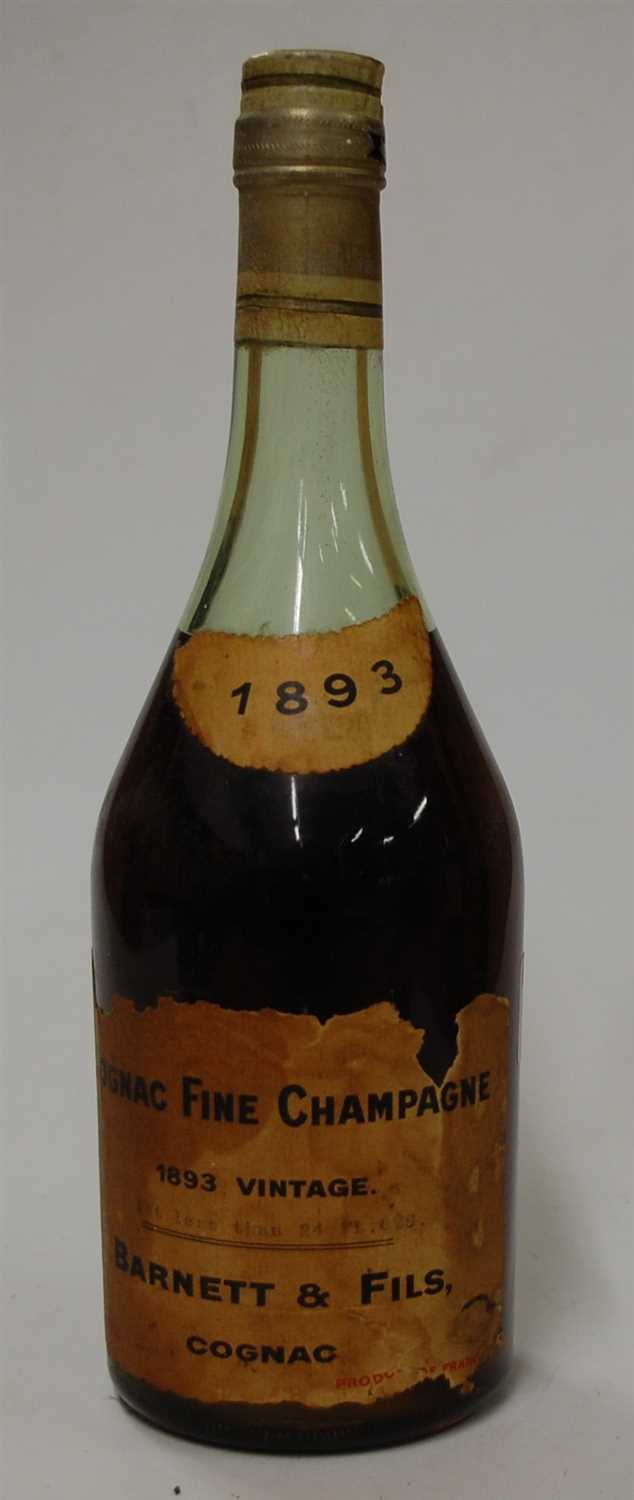 Lot 1345 - Barnett & Fils Fine Champagne vintage cognac,...