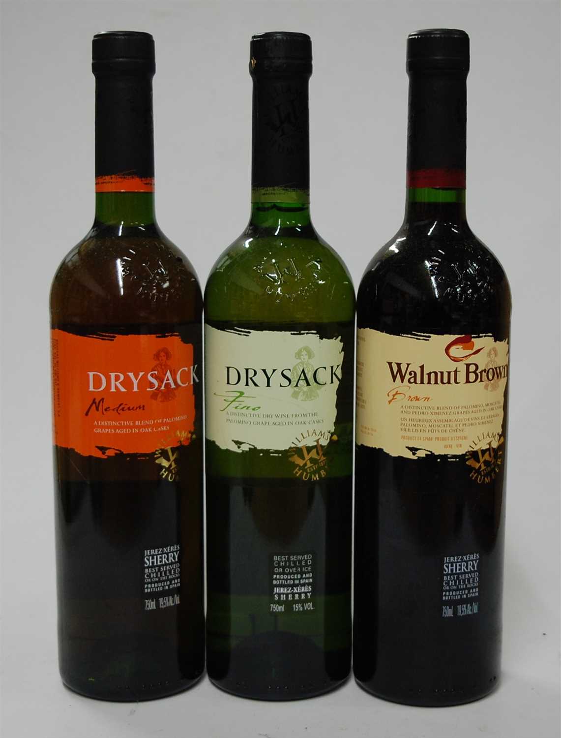 Lot 1249 - Williams Humbert Drysack medium sherry, two...