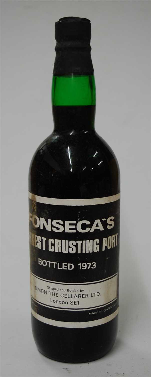 Lot 1243 - Fonseca's, 1973 Finest Crusting Port, twelve...