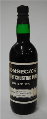 Lot 1243 - Fonseca's, 1973 Finest Crusting Port, twelve...