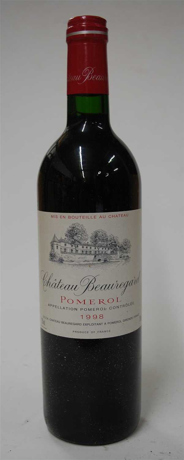 Lot 1104 - Château Beauregard, 1998, Pomerol, five...