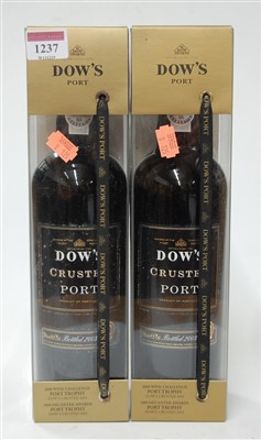 Lot 1237 - Dow's, 2003 crusted port, two bottles