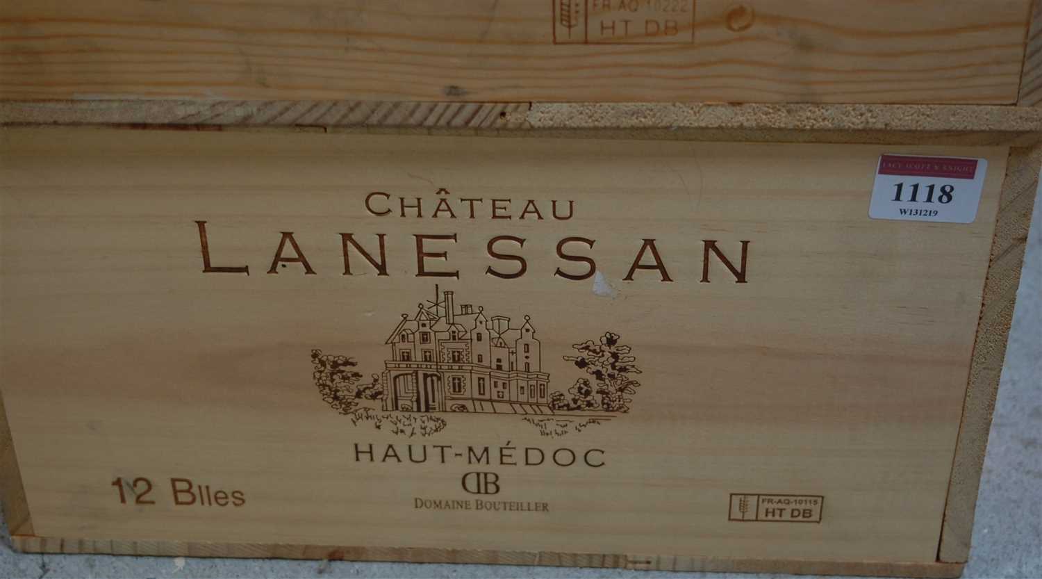 Lot 1118 - Château Lanessan, 1999, Haut-Medoc, twelve...