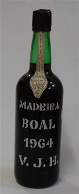 Lot 1236 - Justin's Boal, 1964 vintage madeira, one bottle
