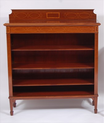 Lot 2517 - An Edwardian mahogany and satinwood inlaid...