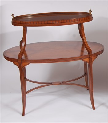 Lot 2520 - A late Victorian Sheraton Revival mahogany and...