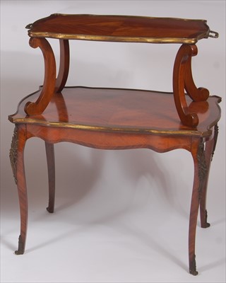 Lot 2521 - A circa 1900 French kingwood and rosewood...