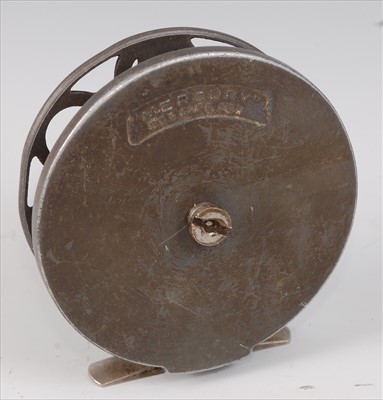 Lot 491 - A "Mercury" 4" centre pin fly reel