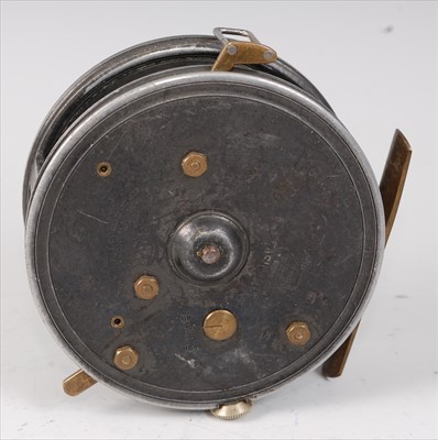 Lot 490 - An Allcock & Co "Easicast" 4" centre pin reel