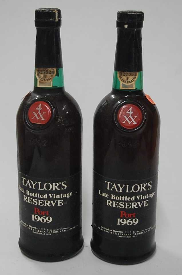 Lot 1233 - Taylor's LBV Reserve, 1969 port, two bottles