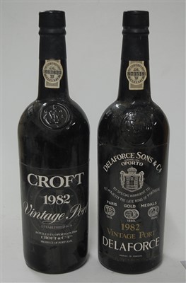 Lot 1232 - Croft, 1982 vintage port, one bottle; and...