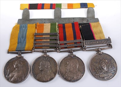 Lot 266 - A Victorian campaign group of four medals to include