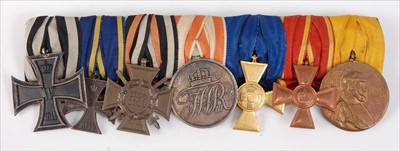 Lot 312 - A Prussian group of seven medals to include