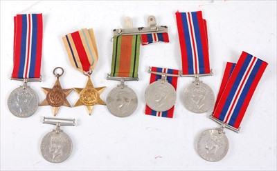Lot 127 - A collection of eight WW II medals to include