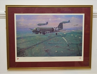 Lot 163 - After G. E. Lea, "Arnhem", Dakota C47...