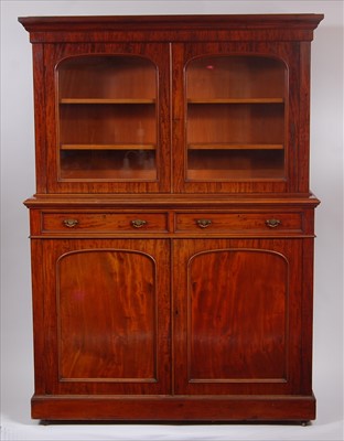 Lot 2569 - A Victorian mahogany bookcase cabinet by James...