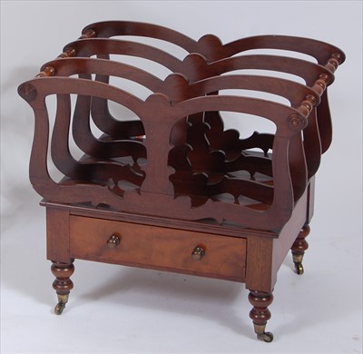 Lot 2554 - An early Victorian mahogany three-division...