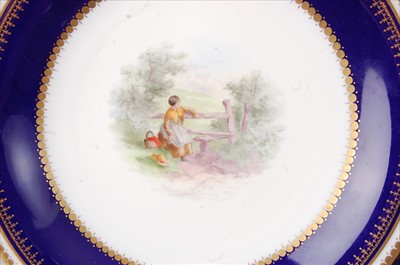 Lot 2046 - A 19th century porcelain dessert service,...
