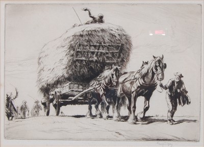 Lot 2394 - George Soper (1870-1942) - The haycart,...