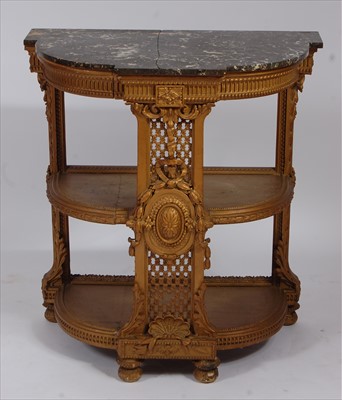 Lot 2557 - A late 19th century French gilt wood...