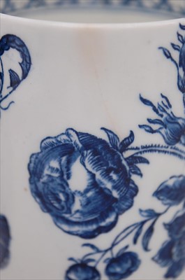 Lot 2050 - A Lowestoft porcelain mug, circa 1770,...