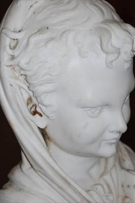 Lot 2291 - A large late 19th century Italian carved white...